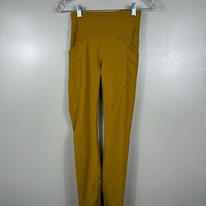Lululemon Power Thru High-Rise Tight 25" Gold Spice Leggings Size 4